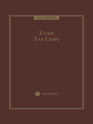 cover image of Utah Tax Code